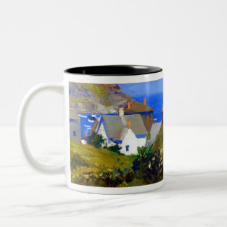 Edward Hopper Monhegan Houses Two-Tone Coffee Mug