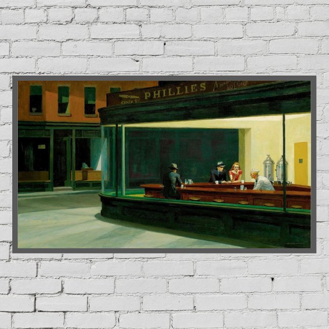 Edward Hopper Nighthawks Art Paint poster (Creator Uploaded)