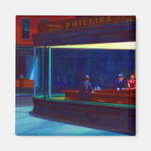 Edward Hopper Nighthawks Magnet