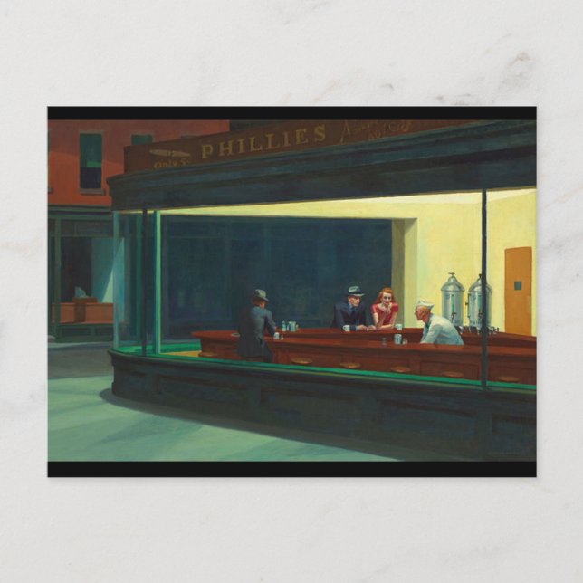 Edward Hopper - Nighthawks  Postcard (Front)