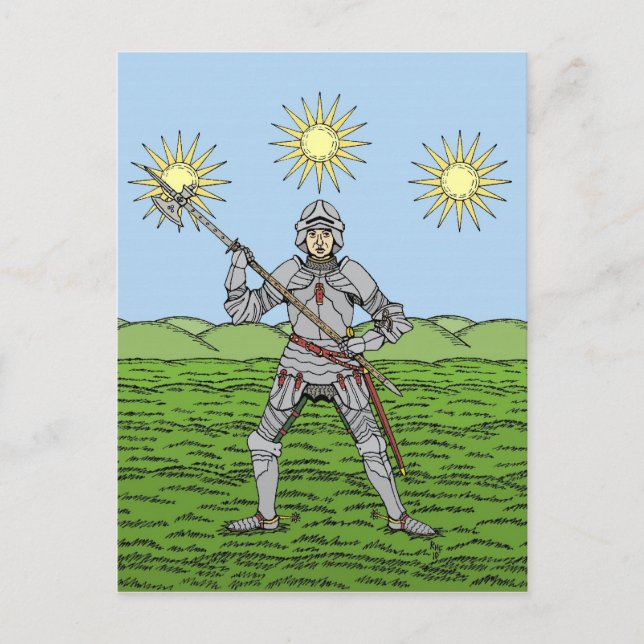 Edward IV in Plate Armour Postcard (Front)