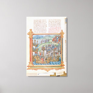 Edward IV of England landing in Calais Canvas Print