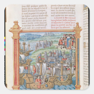 Edward IV of England landing in Calais Square Sticker
