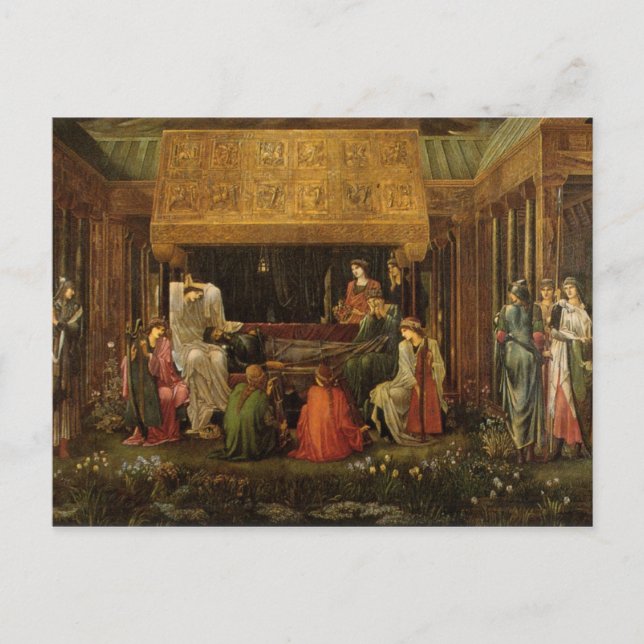 Edward Jones - Death of King Arthur Postcard (Front)