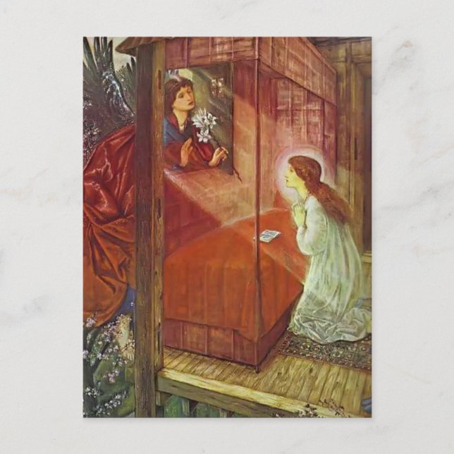 Edward Jones: The Annunciation. The Flower of God Postcard (Front)