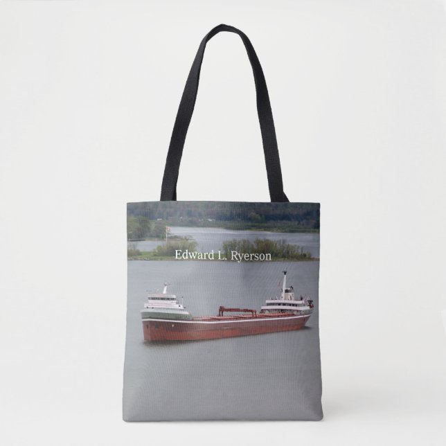 Edward L. Ryerson all over tote bag (Front)
