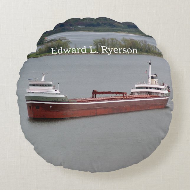 Edward L. Ryerson round pillow (Front)