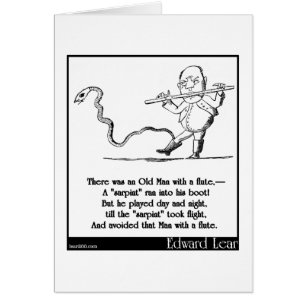 Edward Lear's Old Man with a flute Limerick