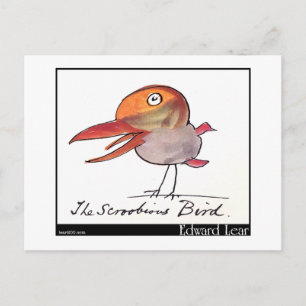 Edward Lear's Scroobious Bird Postcard