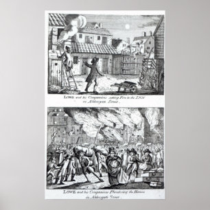 Edward Lowe and his companions setting fire Poster