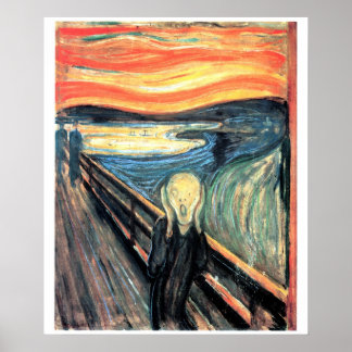 Edward Munch The Scream Art Poster