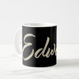Edward Name whitegold Tasse Teetasse Kaffeetasse Coffee Mug