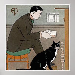 Edward Penfield Self-Portrait Poster - Retro Charm