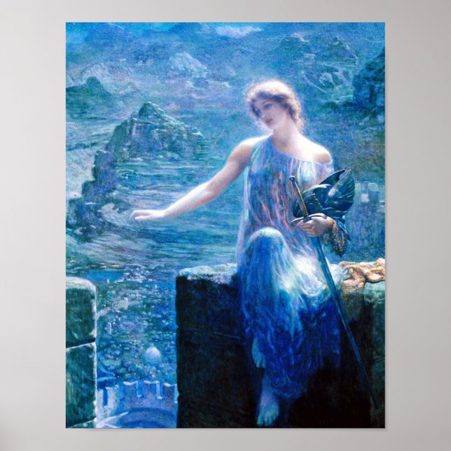 Edward Robert Hughes - Affiche vigile de Valkyrie (Devant)