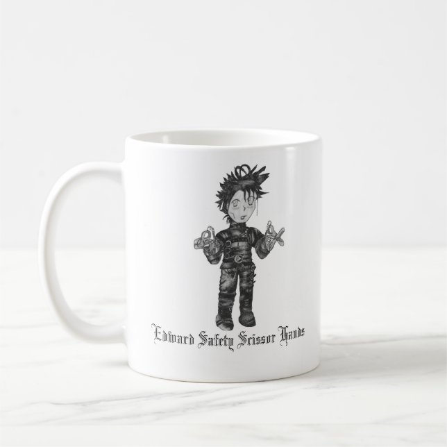 Edward Safety Scissor Hands Coffee Mug (Left)