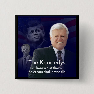 Edward (Ted) Kennedy with Jack and Bobby Pin