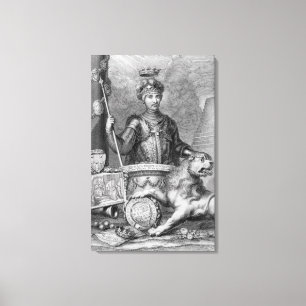 Edward The Black Prince (1330-76) after the monume Canvas Print