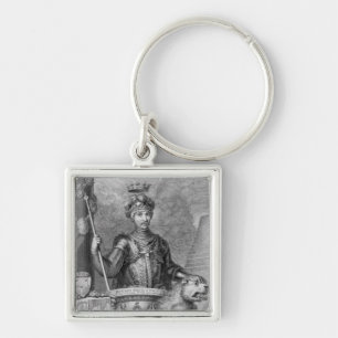 Edward The Black Prince (1330-76) after the monume Keychain