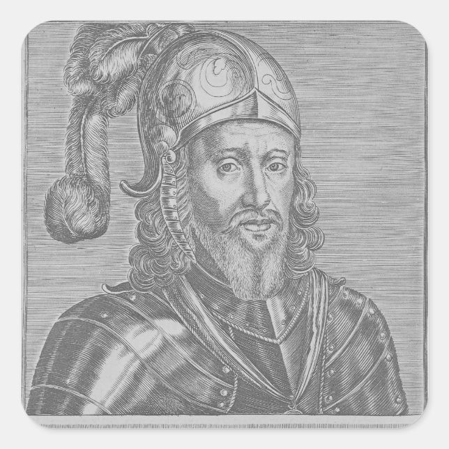 Edward, the Black Prince Square Sticker (Front)