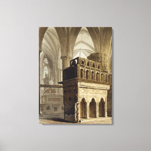 Edward the Confessor's Monument, plate M from 'Wes Canvas Print