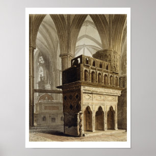 Edward the Confessor's Monument, plate M from 'Wes Poster