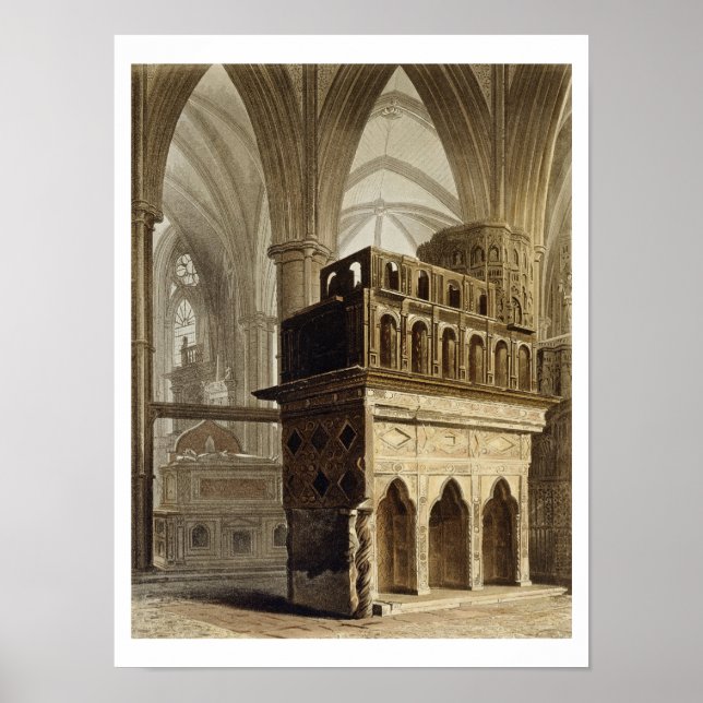 Edward the Confessor's Monument, plate M from 'Wes Poster (Front)
