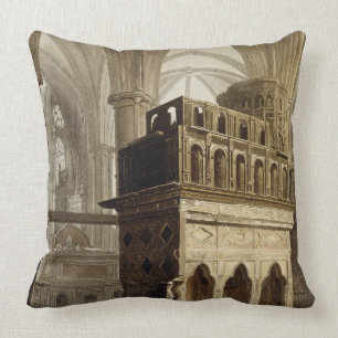 Edward the Confessor's Monument, plate M from 'Wes Throw Pillow