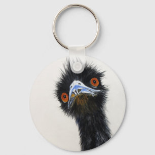 Edward the Erudite Emu Keychain