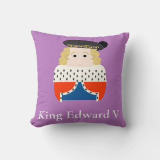 Edward V, Yorkist King of England Throw Pillow