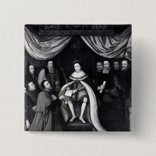 Edward VI 2 Inch Square Button