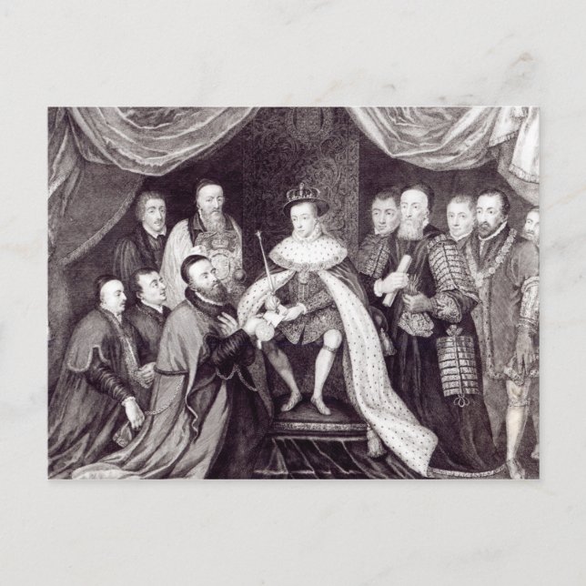 Edward VI Granting the Charter Postcard (Front)