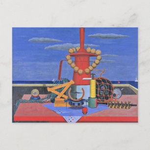 Edward Wadsworth painting, Regalia, Postcard