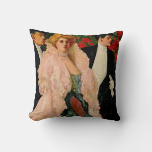 Edwardian Fashions Throw Pillow