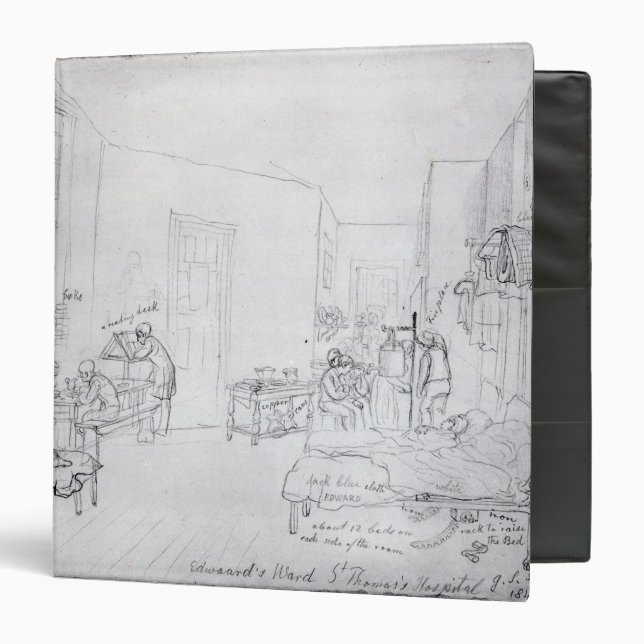 Edward's Ward, St. Thomas's Hospital, London Binder (Front/Inside)