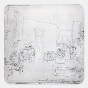 Edward's Ward, St. Thomas's Hospital, London Square Sticker