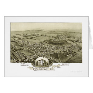 Edwardsville, carte panoramique de PA - 1892