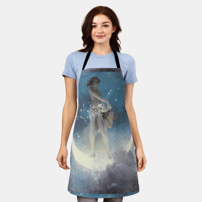 Edwin Blashfield Stars Scattering Art Nouveau Apron (Worn)