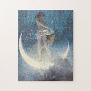Edwin Blashfield Stars Scattering Art Nouveau Jigsaw Puzzle