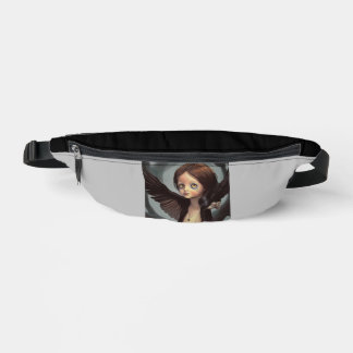 Edwin gothic black bird crow grunge fanny pack