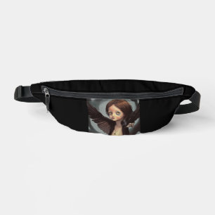 Edwin gothic black bird crow grunge fanny pack