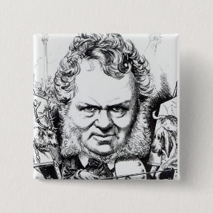 Edwin Landseer 2 Inch Square Button