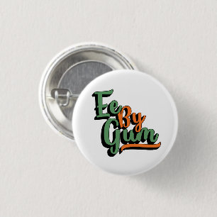 Ee By Gum, Yorkshire Dialect, Slang, English 1 Inch Round Button