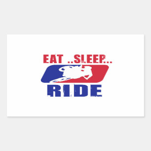Eeat Sleep and ride Sticker