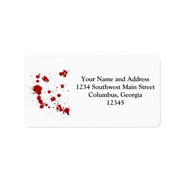 Eeew, is that blood on your label (Front)