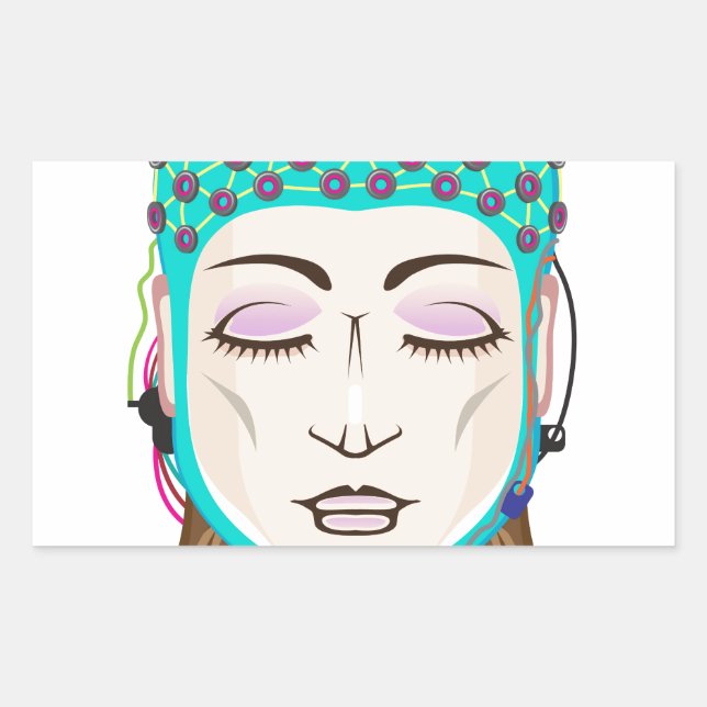 EEG device Mind reading scanning Brain signals Sticker (Front)