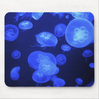 Eeirly Beautiful Usual Blue Moon Jellyfish Custom Mouse Pad