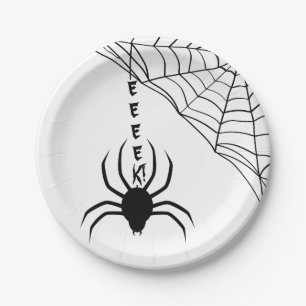 Eek a Spider Halloween Party Paper Plate