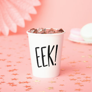 EEK! Funny Kids Halloween Party   Spooky Drink Paper Cups