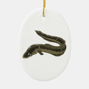 Eel Ceramic Ornament