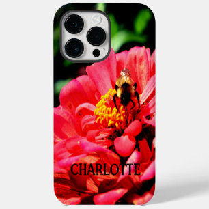 Eelgant red floral photo bumblebee iPhone 14 pro max case